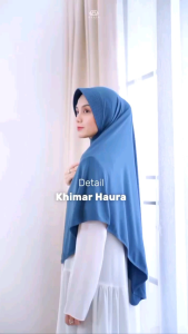 Fadilah Hijab - Khimar ped haura by arafahijab L XL - jilbab ped jersey premium