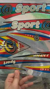 Bộ tem dán xe đạp leo núi Sport Ánh Kim hàng nhập Thái Lan chất lượng cao dành trang trí riêng cho dòng xe này tem màu sắc cực đẹp và bền giá bán cực tốt bán lẻ như bán sỉ