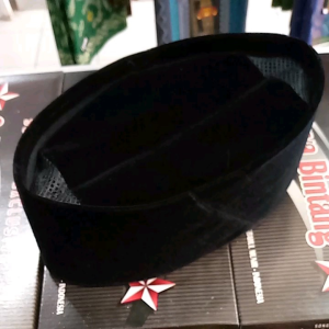 Songkok Exclusive Peci Hitam Full AC Cahaya Bintang Kopiah Hitam Berkualitas