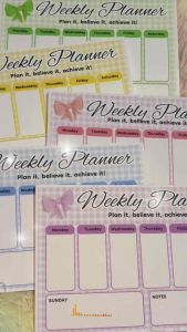 A5 Pastel Weekly Planner - 50 Pages Organize Your Week with Style and Efficiency