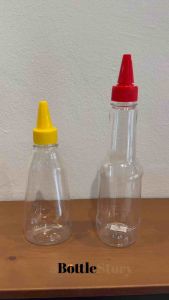 PET Plastic Honey and Sauce Bottle / Storage Bottle / Kitchen Organise Bottle (250ml / 350ml)