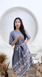 Tunik Atasan Batik Wanita Bahan Katun Halus Terbaru - Atasan Wanita Remaja Dewasa Simpel - Tunik Batik Murah Modern - Baju Atasan Wanita