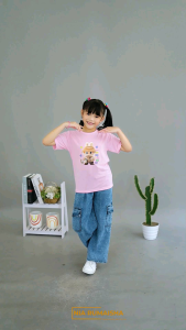 NEW SET KIDS LILA MOTIF KARTUN LABUBU BY NIA RUMAISHA