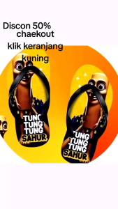 sandal viral TUNGTUNG sahur anak-anak harga glosir termurah