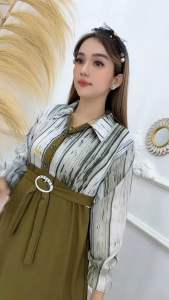 MIDI DRESS INNARA WANITA DEWASA KRINGKEL AIR FLOW PREMIUM MATT SYAKILLA TERBARU & BUSUI FRIENDLY