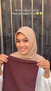 HIJAB VOAL SEGIEMPAT PREMIUM RINGAN ANTI KUSUT