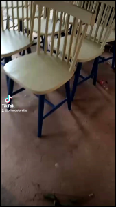 Kursi makan cafe garpu warna kombinasi murah terbaru