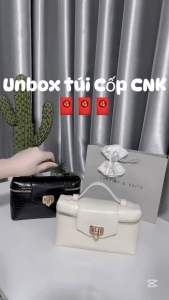 Túi CNK Cốp Vân Da Cá Sấu Bóng Sang Chảnh Tiểu Thư Size 19cm (Auth Tuồn)