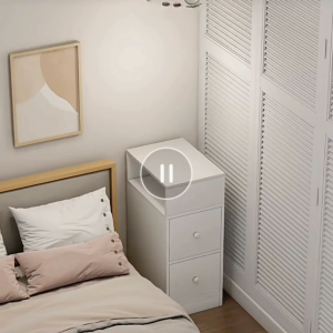 Ready stock in Malaysia Small Storage Locker Multi-functional can be used as Bedside Table mini cabinet slim bedside table side for bedroom table
