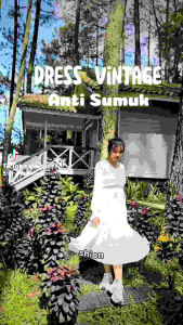 MissMoka Florence Midi Dress Chiffon Long Sleeve Floral Vintage Korean Style