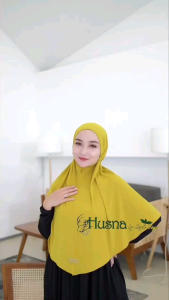 hijab bergo maryam tali HUSNA  jersey premium