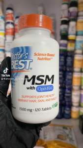 [MỸ] viên MSM Hỗ trợ các khớp khỏe mạnh tóc da và móng with optiMSM 1500 mg 120 viên Doctor’s Best
