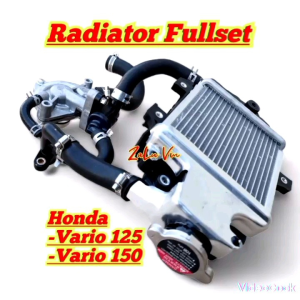 RADIATOR FULL SET HONDA VARIO 125 VARIO 150 WATERPUMP THERMOSTAT PIPA SELANG KUNINGAN PLUS