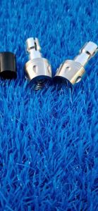 V.3 ปลายแฮนด์ หยดน้ำจี้ลาย เลสเงิน สแตนเลสแท้ 100%