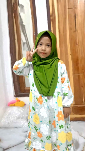 little Sakila gamis rayon anak terbaru