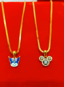 Kalung Anak Liontin Perak 925 Lapis Mas