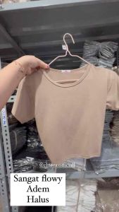 Kaos Crop Kualitas Tinggi untuk Wanita Korea
