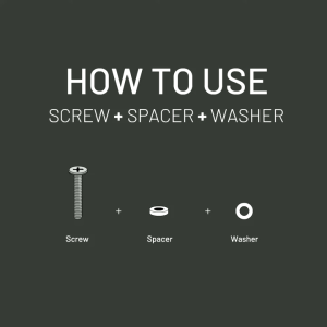 Vesa Screws Led TV Mounting Hardware Kit Universal VESA Wall Mount Screw Washer Spacer Pack (M4 M5 M6 M8) for TV and Monitor Mounting Skru Permasangan Dinding tv 电视机挂壁螺丝包