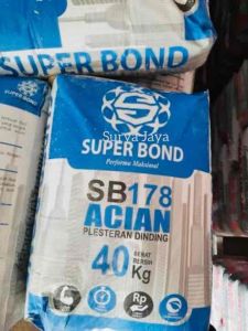 SEMEN SUPERBOND MORTAR SB-178 ACIAN BATA RINGAN PER SAK | 40 KG