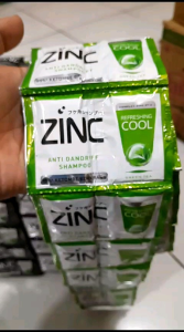 shampo zinc sachet 1 renceng isi 12pcs x 2 99% rambut lembut ketombe hilang urang aring
