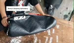 Version 2 Diagonal Embossed Design Kawasaki Barako Seatcover