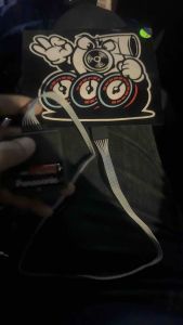 stiker jdm turbo tt berlampu pakai bateri aaa tampal dalam cermin sticker