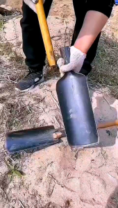 Thuổng đào đất bứng cây đầu thuổng bằng thép kích thước lớn 36.5 x 9 cm đào hố đánh cây không kèm cán