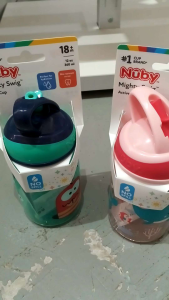 NUBY 12oz FLIPIT FREESTYLE HARD STRAW FLIPIT ON THE GO CUP ASSORTED