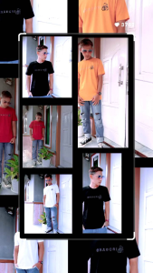 Gradori Baju Kaos Pria Distro Kasual Keren Katun Hitam Putih