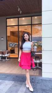 ROK REMPEL / ROK AIRFLOW PENDEK/ SKIRT AIRFLOW