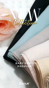 Amira Hijab - Kerudung Segi Empat Baby Paris Premium - Jahit Tepi