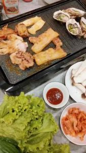 Bếp Nướng Điện Nagakawa NAG3101 1650W - Men Chống Dính Whitford Vân Đá 5 Mức Nhiệt Có Khay Hứng Dầu BH 12 Tháng