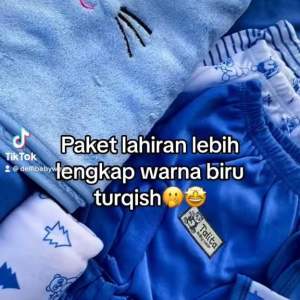 41 PCS Paket Lahiran Lengkap Seri Biru newborn