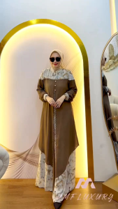 DRESS GAMIS MODE SYAHLA 2 IN 1 TERBARU BY HMF