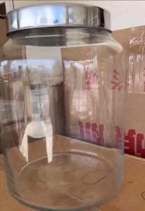 *SECOND HAND* GLASS Air Tight Container aluminium cap/Balang kaca penutup aluminium 12.5L
