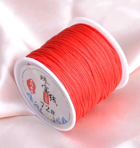 ไหมญี่ปุ่น 2 ชั้น สำหรับงานฝีมือ ร้อยลูกปัด ถักเครื่องประดับ งาน DIY อื่นๆ เส้นแน่น เรียบลื่น ขนาด 0.8 มิล ( เบอร์ 72 ) ยาว 45  100 เมตร