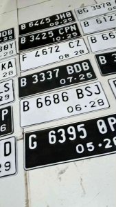 JASA KETOK PLAT NOMOR MOTOR Harga 1 Pasang