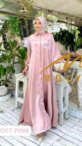 (13) MDLY LELA LUX Baju Dress Sutra Bordir Leela Lux Dress by Mdly. Nazra Sha