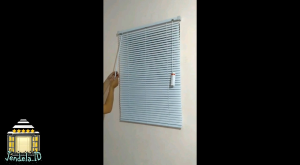 Tirai Gulung ukuran 69x163cm Venetian Blinds 25mm - Putih tirai horden tarik