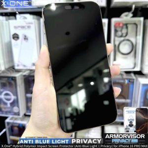 X.One® Hybrid Polymer Impact Screen Protector (Anti Blue Light + Privacy) For Ip 16 Series / Ip 15 Series / Ip 14 Series
