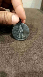 หยกธรรมชาติ jadeite  fei cui  สกรีนรูปท้าวเวสสุวรรณด้านหน้า