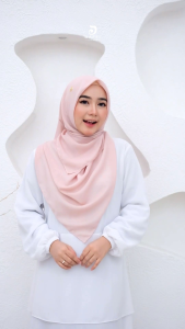 DANIA Scarft Voal Premium Daffi Hijab Segiempat Anti Mleyot Seragam Sekolah Viral