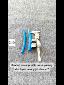 Konektor Abu abu Untuk Selang Inlet Jet Cleaner | Quick Connector Hose | 1/2" - 5/8"