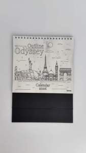 Desktop Caledar 2026 Minimalist 2026 Desk Calendar | Fancy Paper | 14 Pages Flip Style | Kalendar Meja Cuti Umum