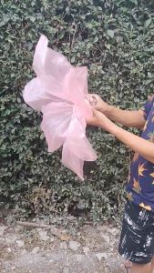Kelopak Bunga kamboja Dekorasi Pelaminan /Artificial Flower / Kap Bunga Dekorasi / Bunga Hias / Giant Flower Premium / bahan kain organdi Organza