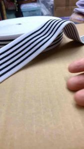 Thun sọc đen trắng loại dày tốt 4cm may quần thể thao thời trang