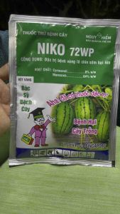 Thuốc trừ bệnh Niko 72wp ( gói 100g ) trị vàng lá chín sớm hại lúa
