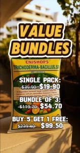 BUY1 GET1-1KG TRICHODERMA BACILLUS 1.000.000BT/g PLANTS BIOFERTILIZER STRONGER GROWTH&PROMOTES HEALTHIER SEEDS AND SOILS