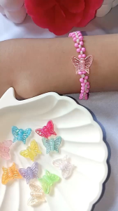 DIY BRACELET/GELANG RAKIT KUPU-KUPU WARNA WARNI