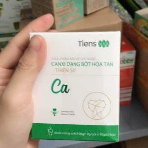 Canxi hữu cơ Canxi Tiens Thiên Sư dạng bột hoà tan hộp 10 gói